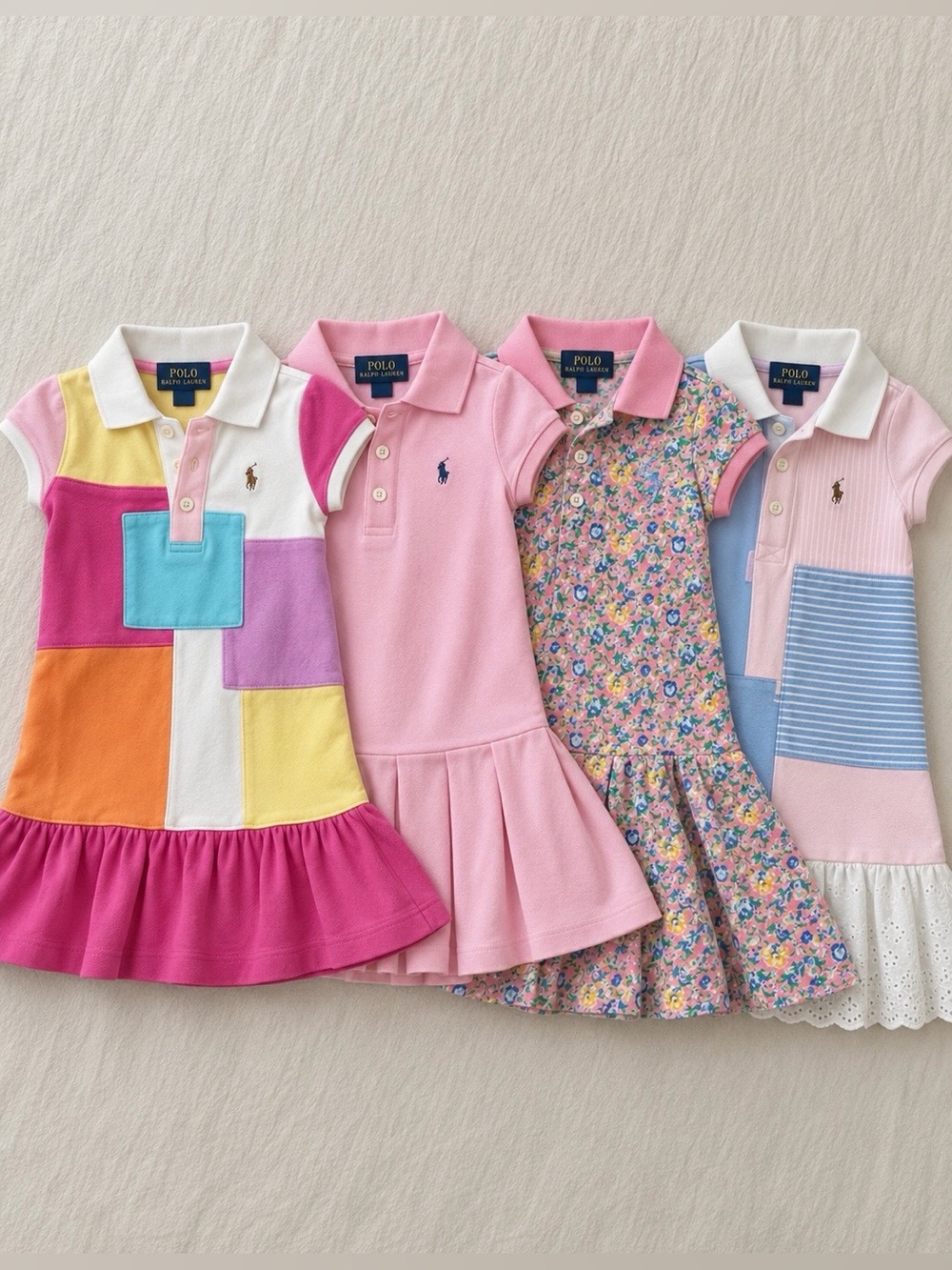 Bundle of 4 Polo by Ralph Lauren Girls Dresses